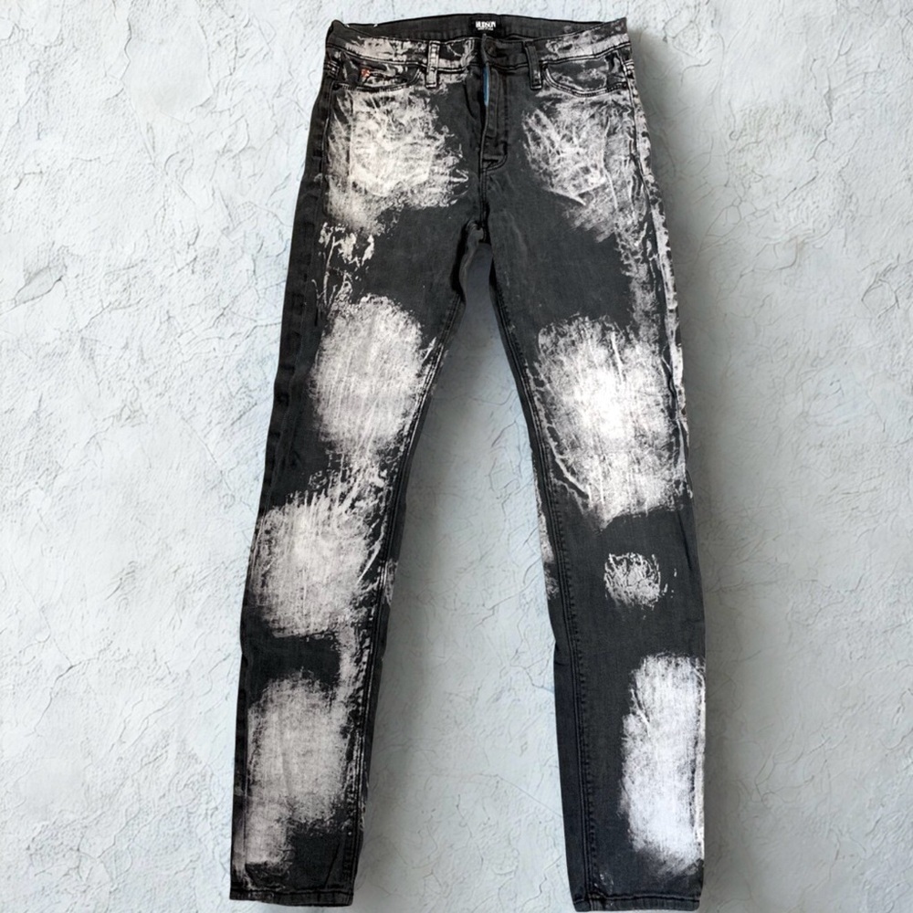 Hudson Skinny Jean Black Gray Wash Women‎ Size 28